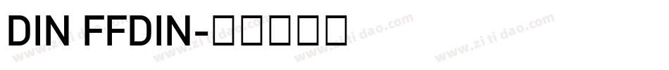 DIN FFDIN字体转换